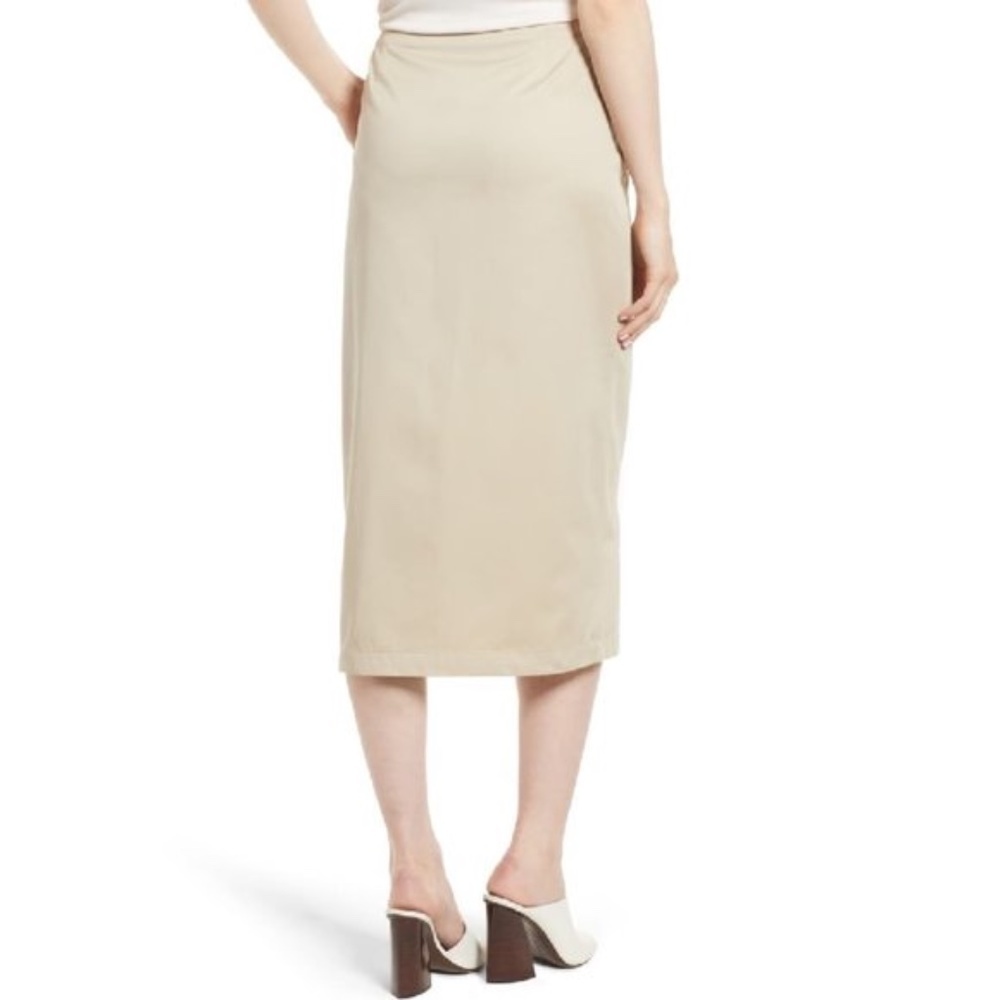 Chelsea28 Asymmetrical Zip Ruffle Midi Skirt - Picture 7 of 7